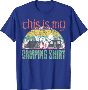 RV Life Camper Shirt This is my Camping T Shirt T-Shirt - T-Shirt | Royal