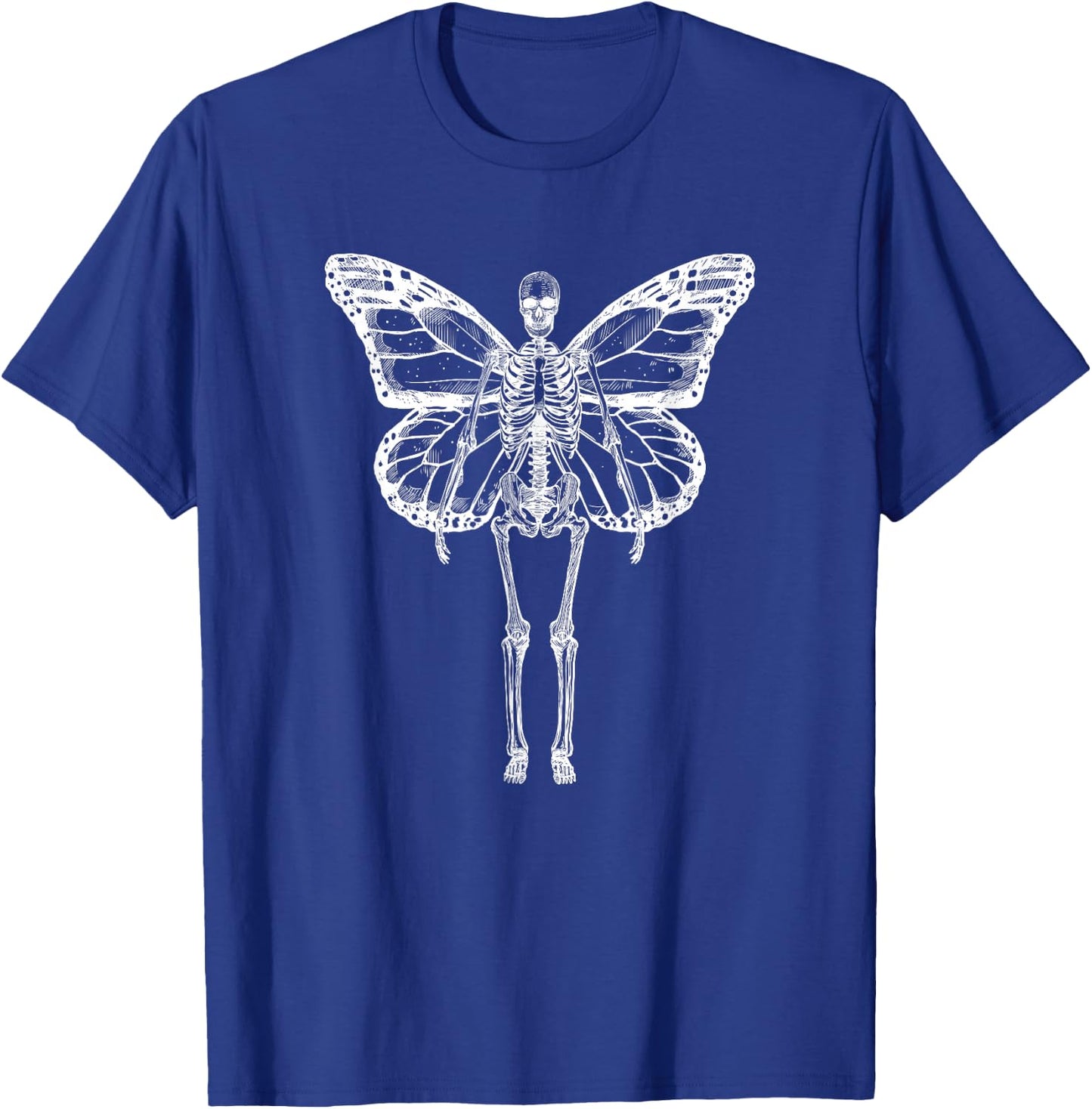 Butterfly Fairy Grunge Fairycore Aesthetic Skeleton Goth T-Shirt - T-Shirt | Royal