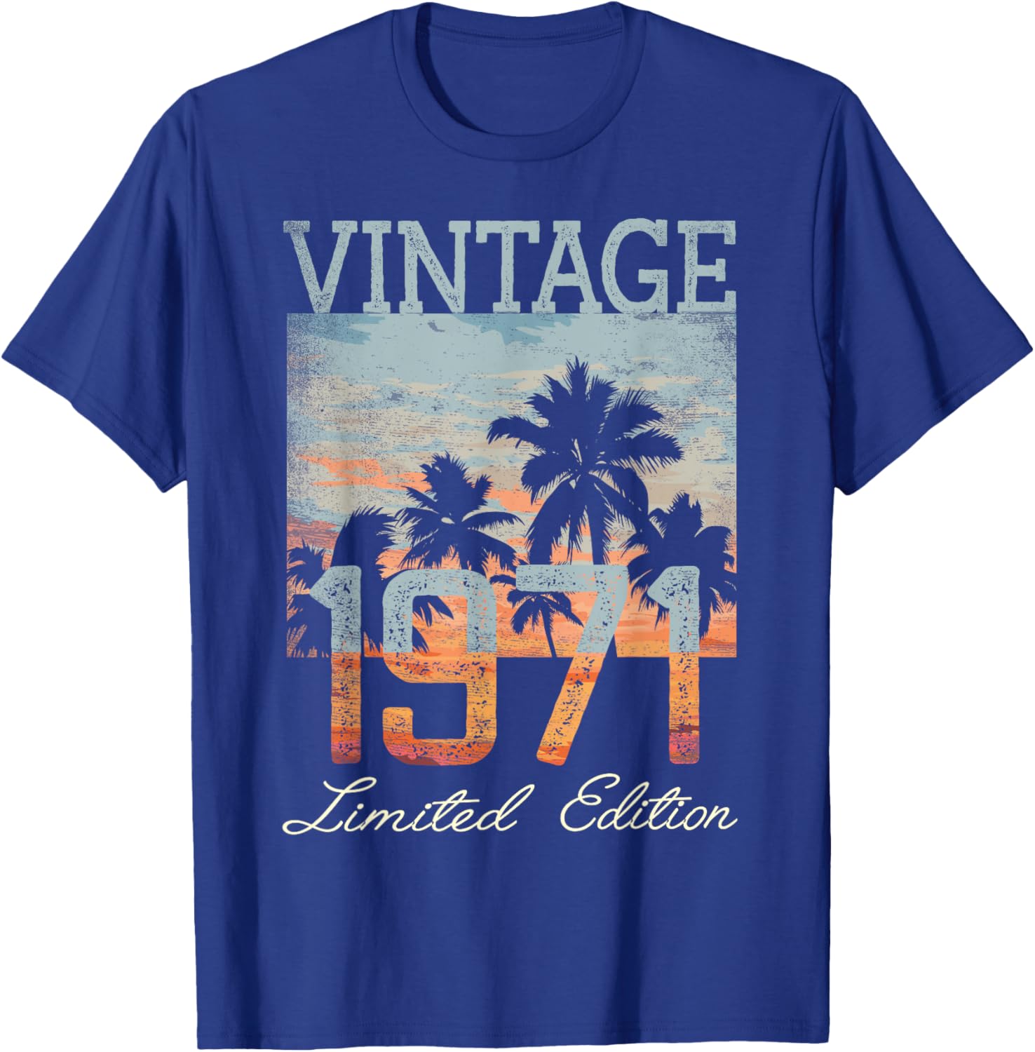 Vintage 1971 Limited Edition 54th Birthday 54 Year Old Gifts T-Shirt - T-Shirt | Royal