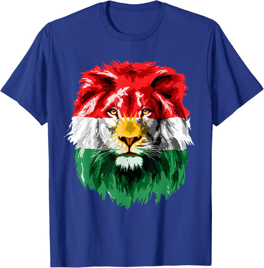 Kurdistan Flag Kurdish Kurds Lion Kurd Flag T-Shirt - T-Shirt | Royal