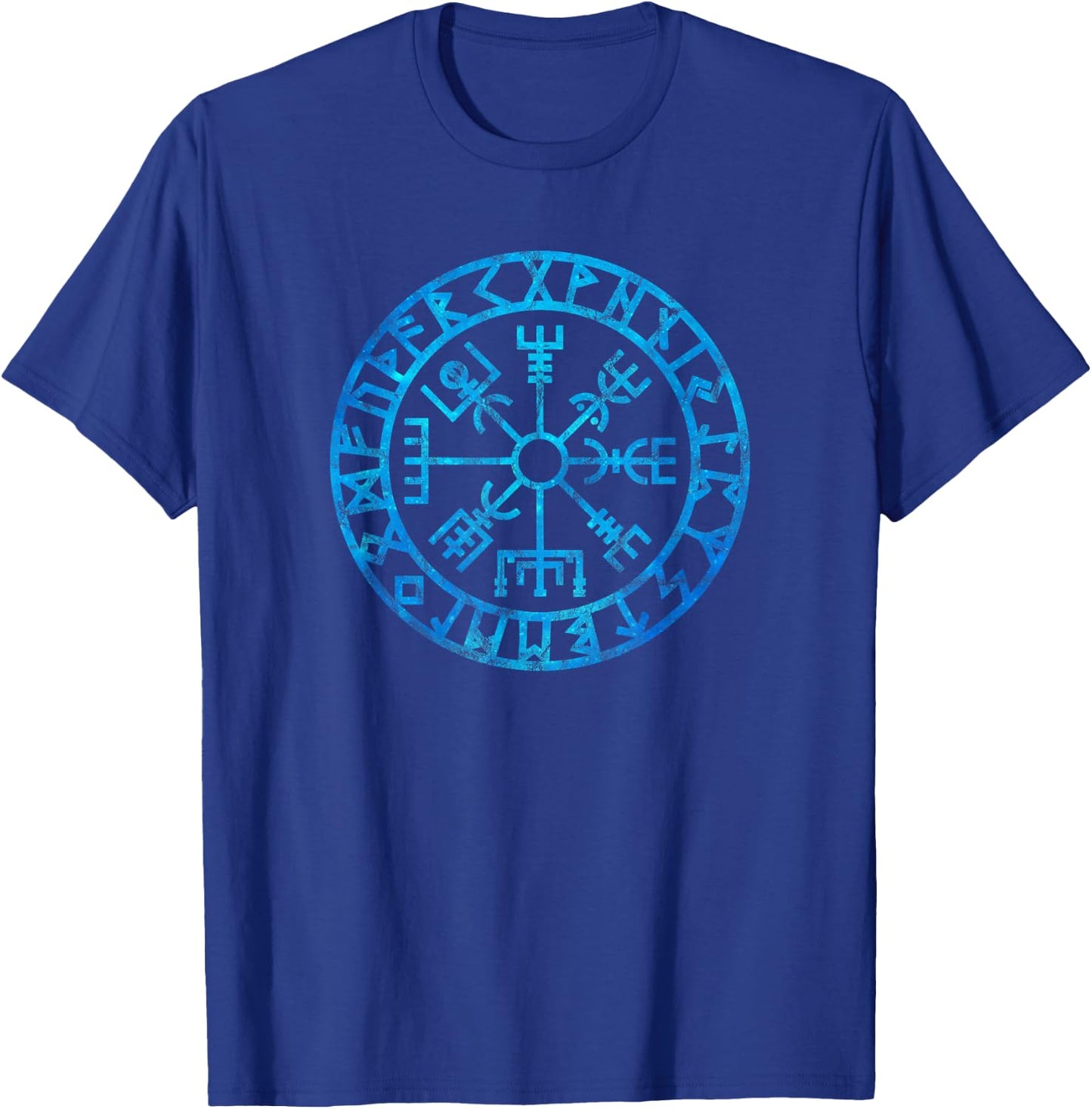 Vegvisir Viking Compass Rune Protection Symbol Celtic Nordic T-Shirt - T-Shirt | Royal