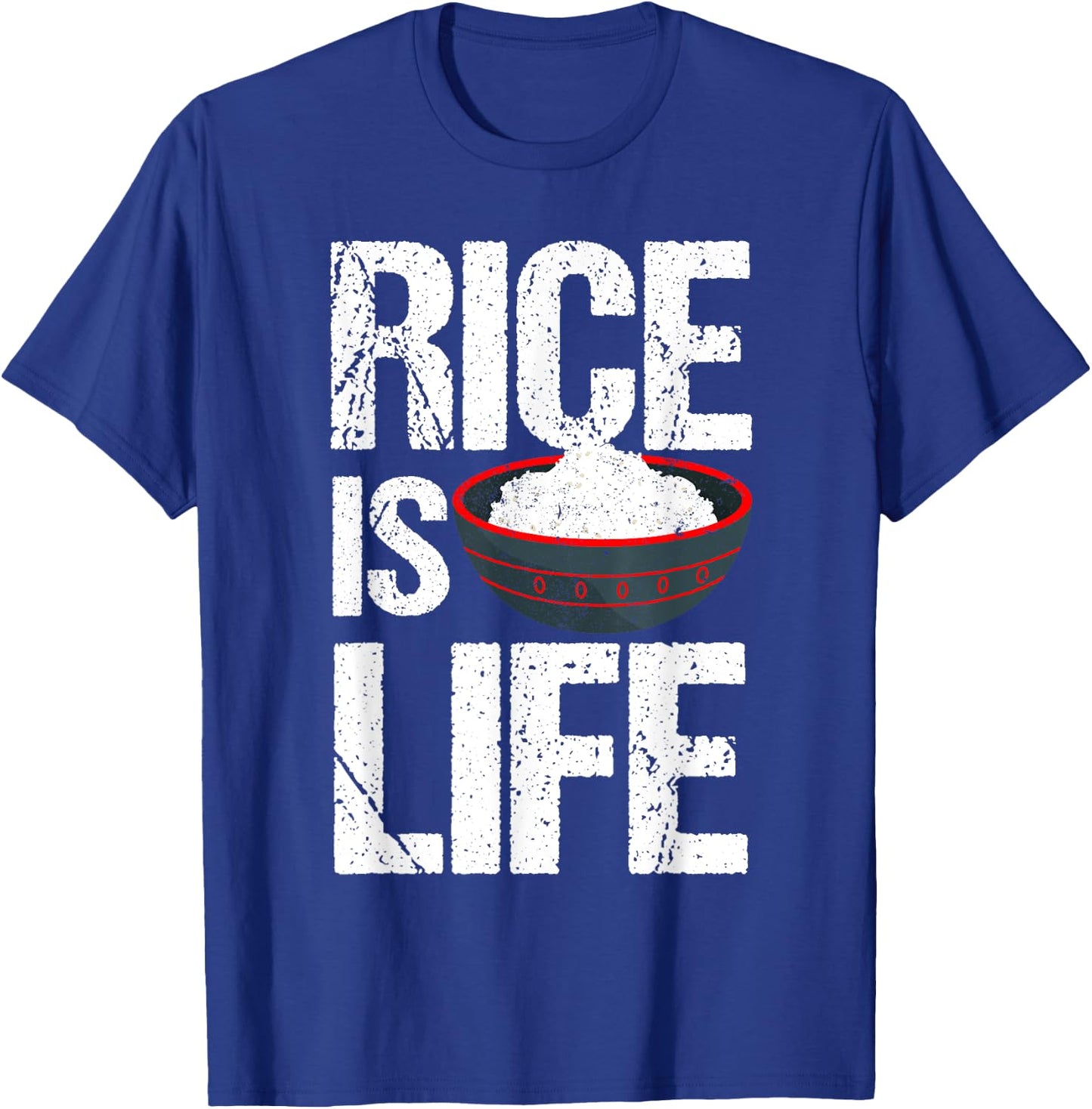 Cool Rice Is Life Art Men Women Asian Filipino Japanese Food T-Shirt - T-Shirt | Royal