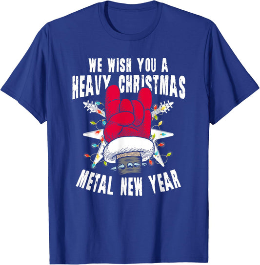 Heavy Metal Christmas Funny Rock Music Fans T-Shirt - T-Shirt | Royal