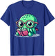 Adorable Book Lover Cthulhu With Reading Glasses Cute T-Shirt - T-Shirt | Royal