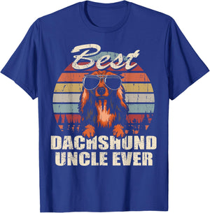 Best Dachshund Uncle Ever Funny Gift Father's Day For T-Shirt - T-Shirt | Royal