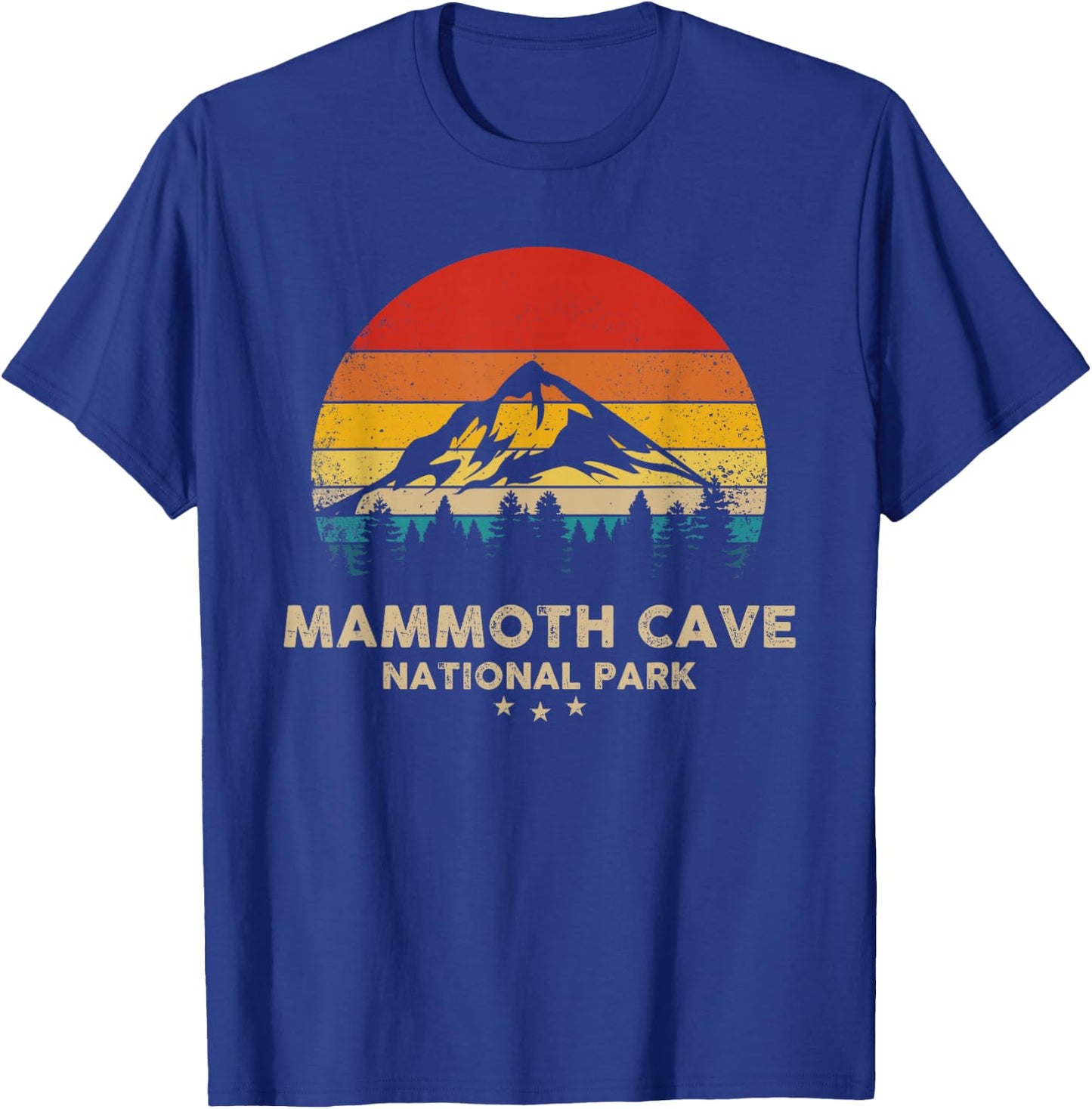 Mammoth Cave - National Park Retro Souvenir T-Shirt - T-Shirt | Royal