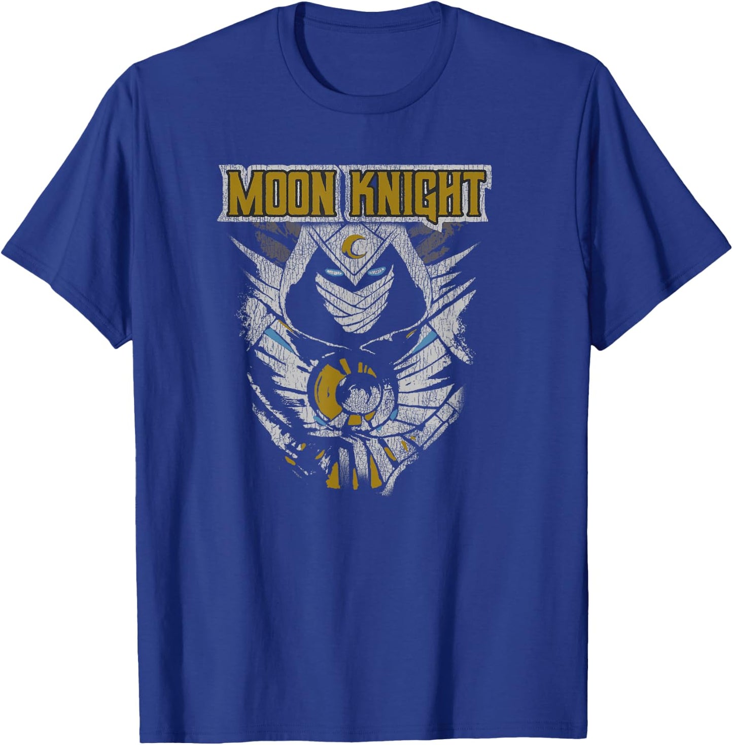Marvel Moon Knight Distressed Poster T-Shirt - T-Shirt | Royal