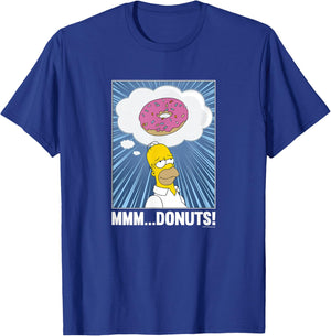 The Simpsons Homer Mmm...Donuts C2 Small T-Shirt - T-Shirt | Royal