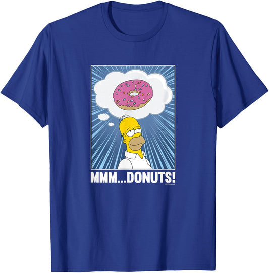 The Simpsons Homer Mmm...Donuts C2 Small T-Shirt - T-Shirt | Royal