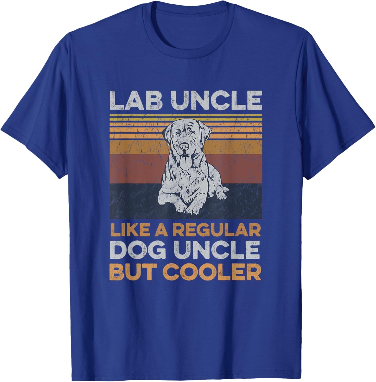 Dogs Design for a Silver Labrador Retriever Uncle T-Shirt - T-Shirt | Royal