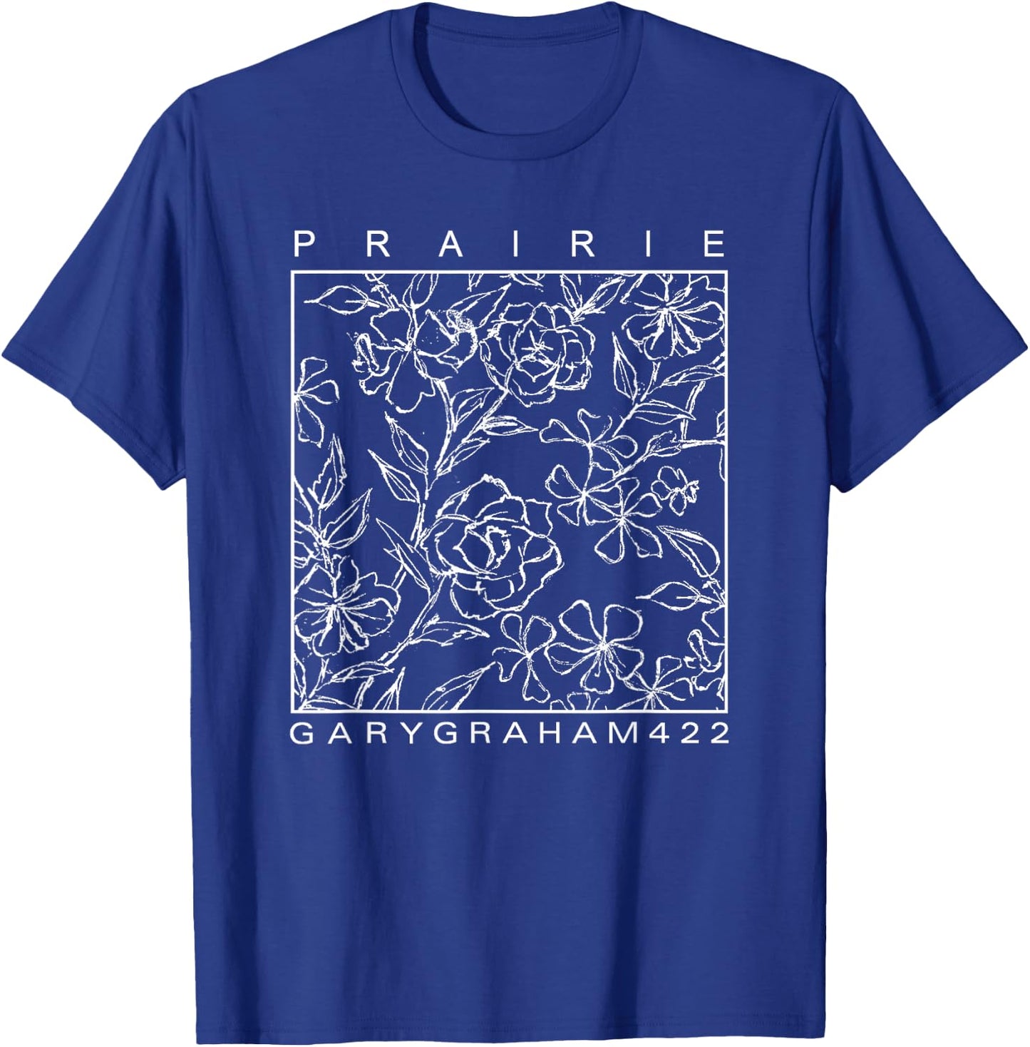 GaryGraham422 Prairie Flower Sketch T-Shirt - T-Shirt | Royal