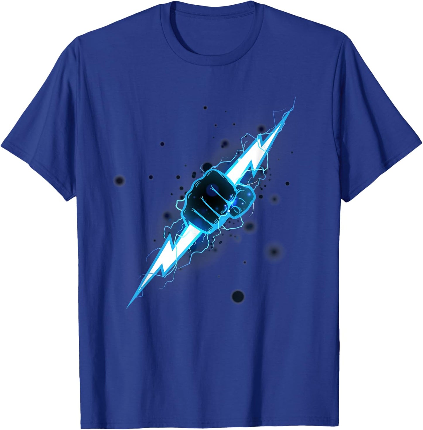 Lightning Lightning Power Electricity Storm Lightning T-Shirt - T-Shirt | Royal