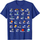 Outer Space Kids ABC Types Of Planet Identification Alphabet T-Shirt - T-Shirt | Royal
