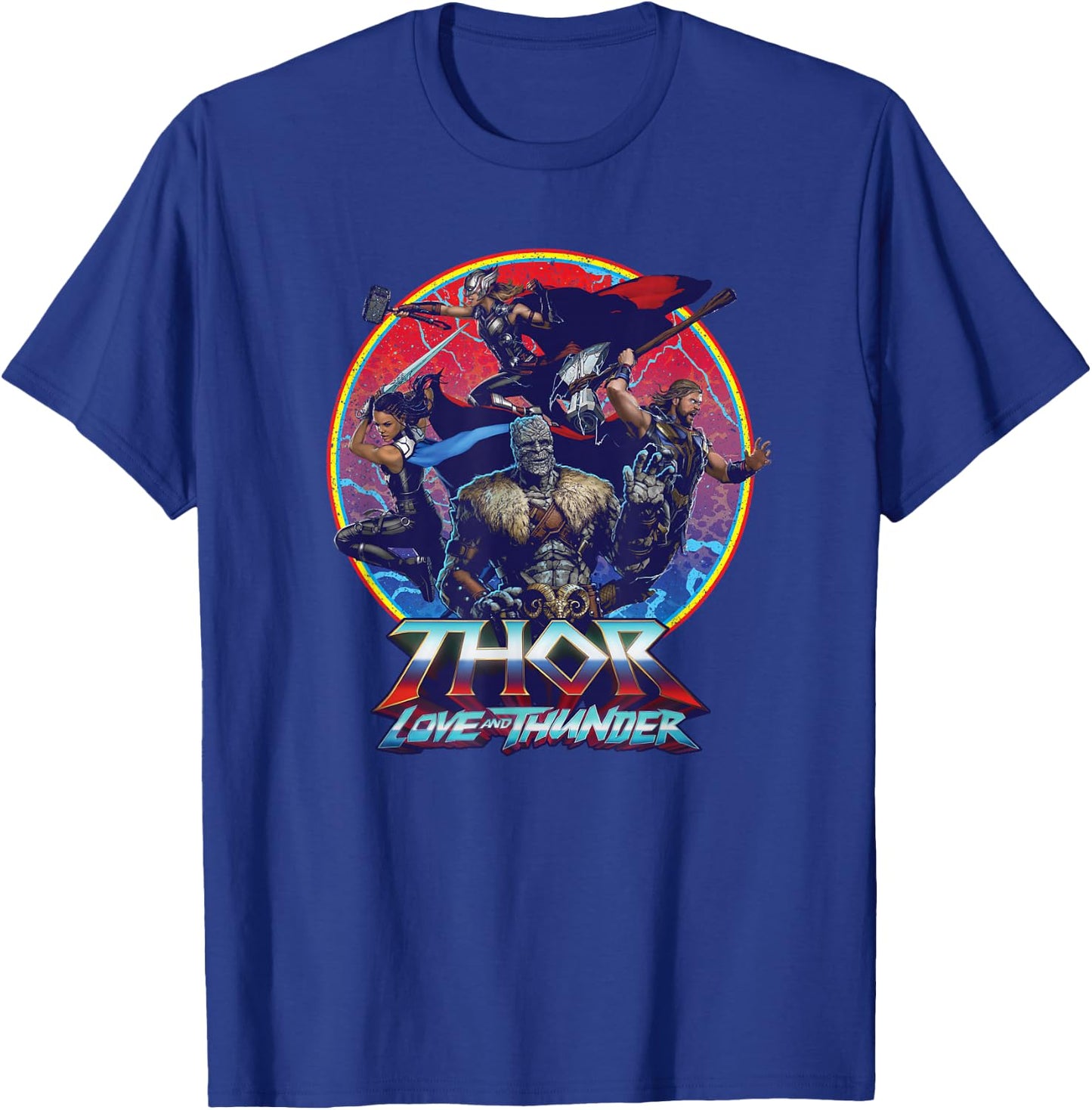 Marvel Thor: Love and Thunder Character Badge T-Shirt - T-Shirt | Royal