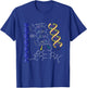 DNA Double Helix Chemical Formula Molecules Science Lovers T-Shirt - T-Shirt | Royal