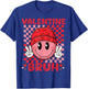 Retro Valentine's Day Heart Valentine Bruh Boys Girls Kids T-Shirt - T-Shirt | Royal