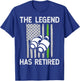 Retired Border Patrol Agent USA Flag T-Shirt - T-Shirt | Royal