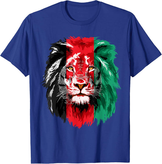 Afghanistan Flag Lion Free Afghanistan T-Shirt - T-Shirt | Royal