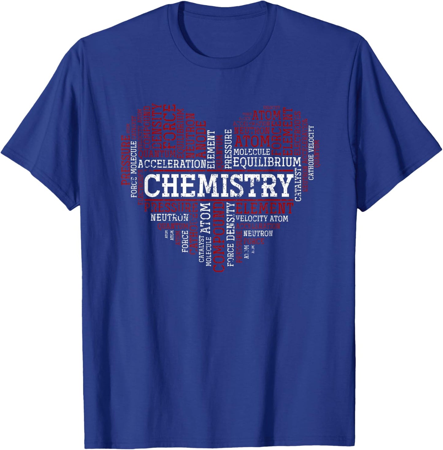Chemist Heart Gift Valentine's Day Chemistry T-Shirt - T-Shirt | Royal