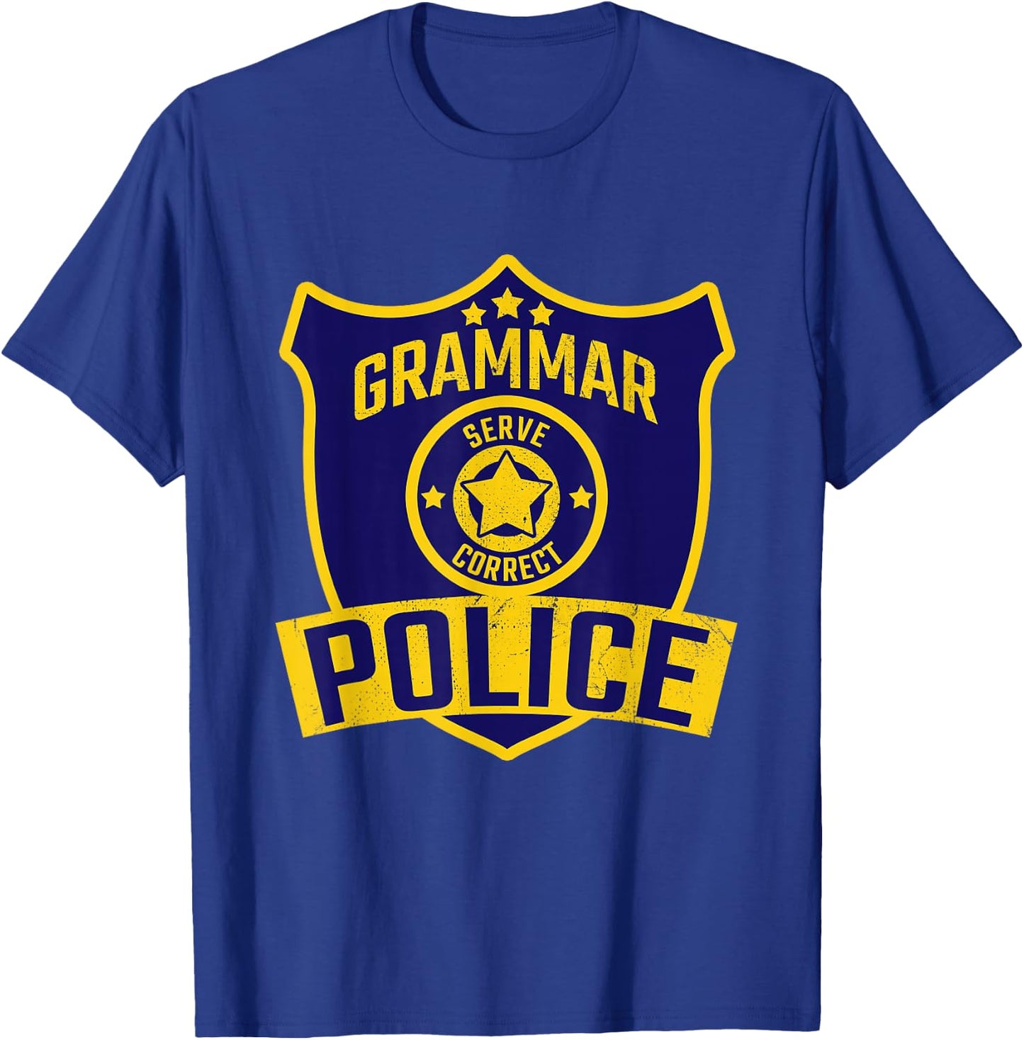 Grammar Police Costume T-Shirt - T-Shirt | Royal