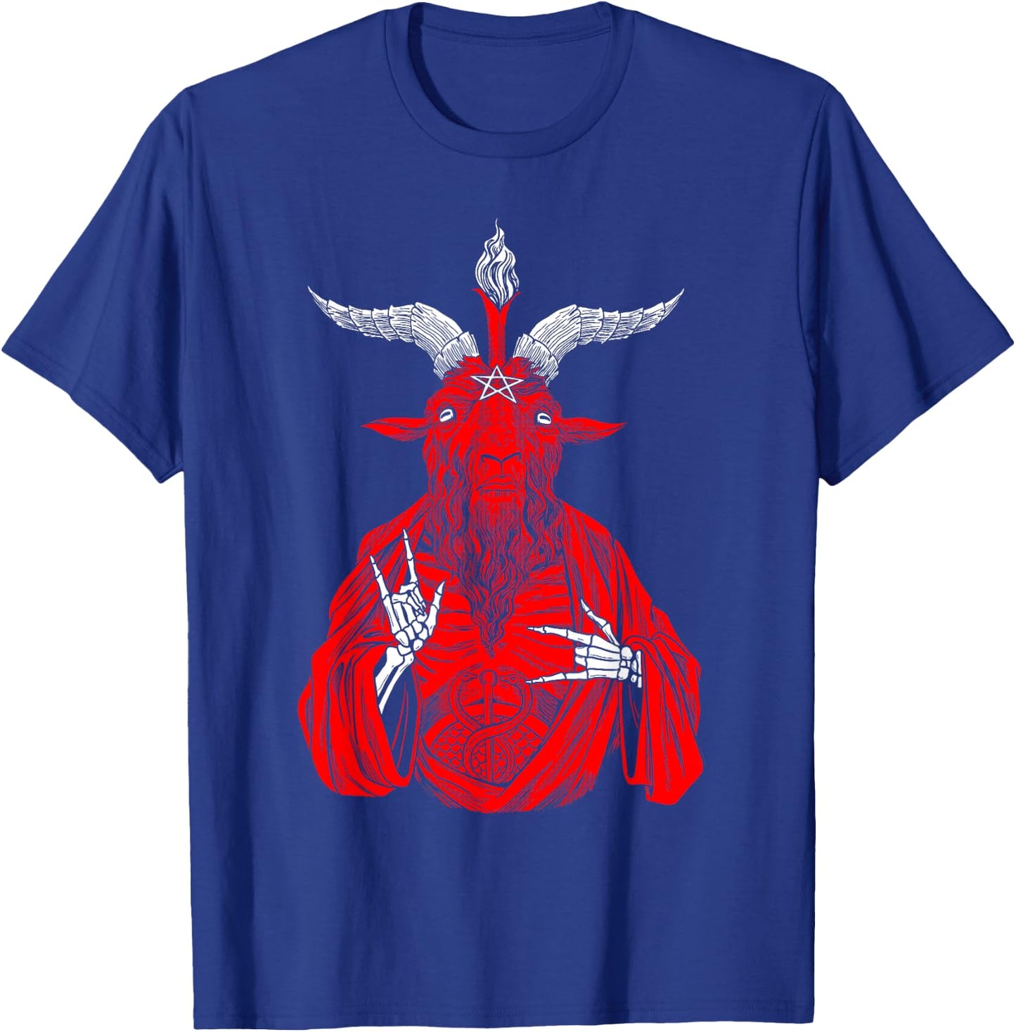 Blackcraft AntiChrist Goat Satan Baphomet shirt for Atheist T-Shirt - T-Shirt | Royal