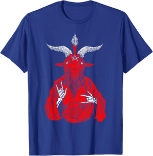 Blackcraft AntiChrist Goat Satan Baphomet shirt for Atheist T-Shirt - T-Shirt | Royal