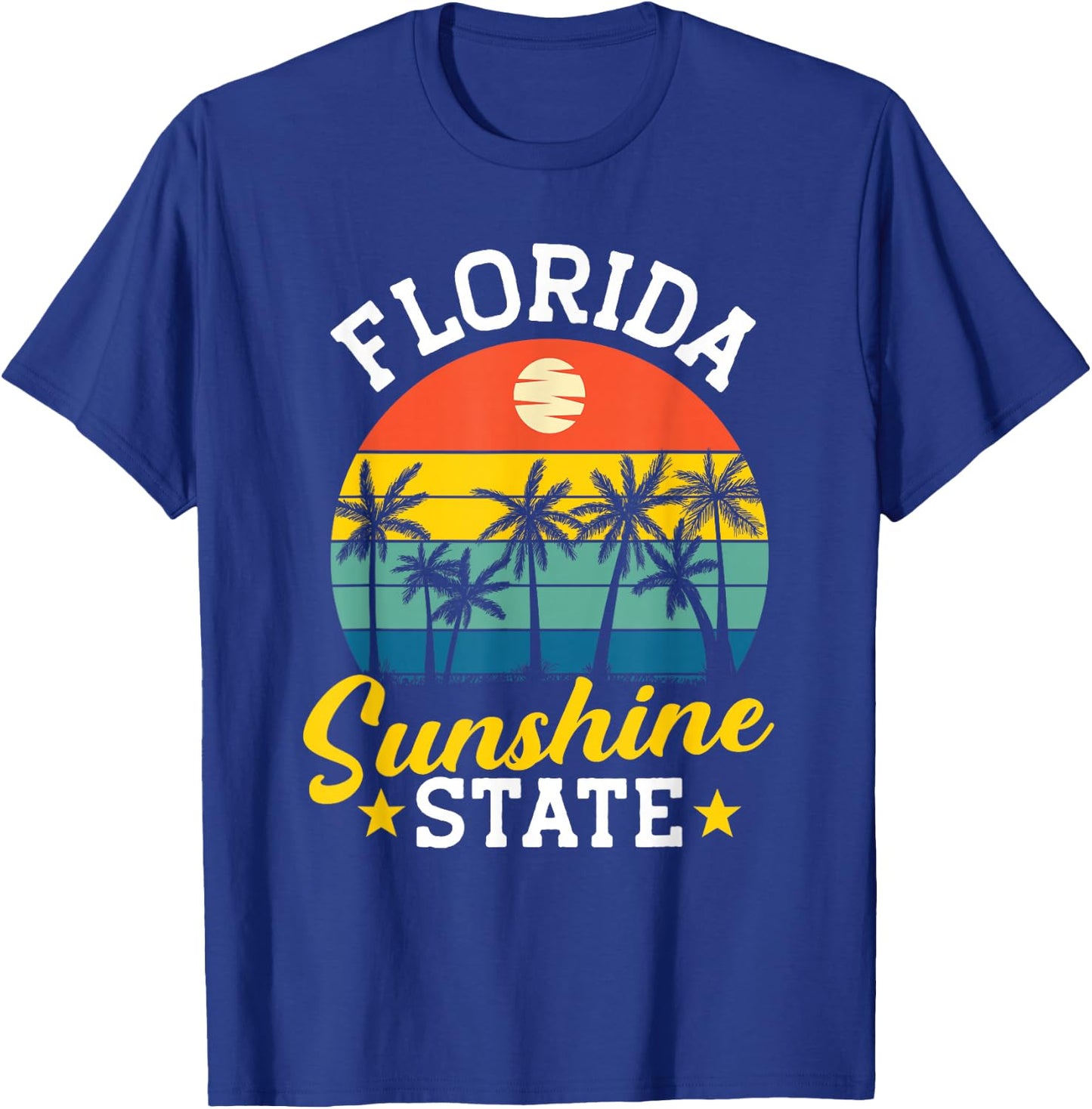 Summer Beach Lover Florida Sunshine State T-Shirt - T-Shirt | Royal