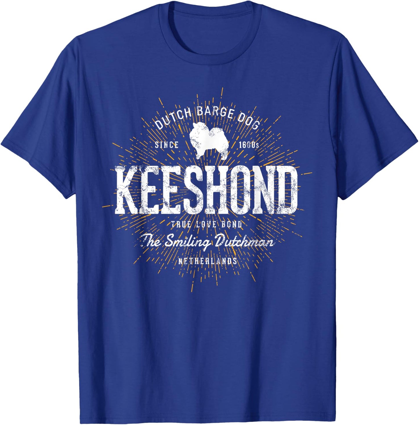 Vintage Kees for Dog Lovers Keeshond T-Shirt - T-Shirt | Royal