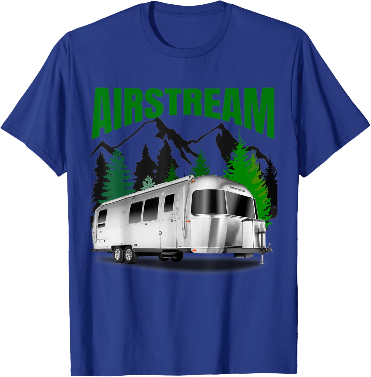 The perfect retro Airstream camping trailer . T-Shirt - T-Shirt | Royal