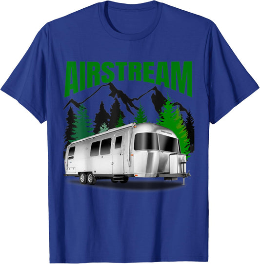 The perfect retro Airstream camping trailer . T-Shirt - T-Shirt | Royal