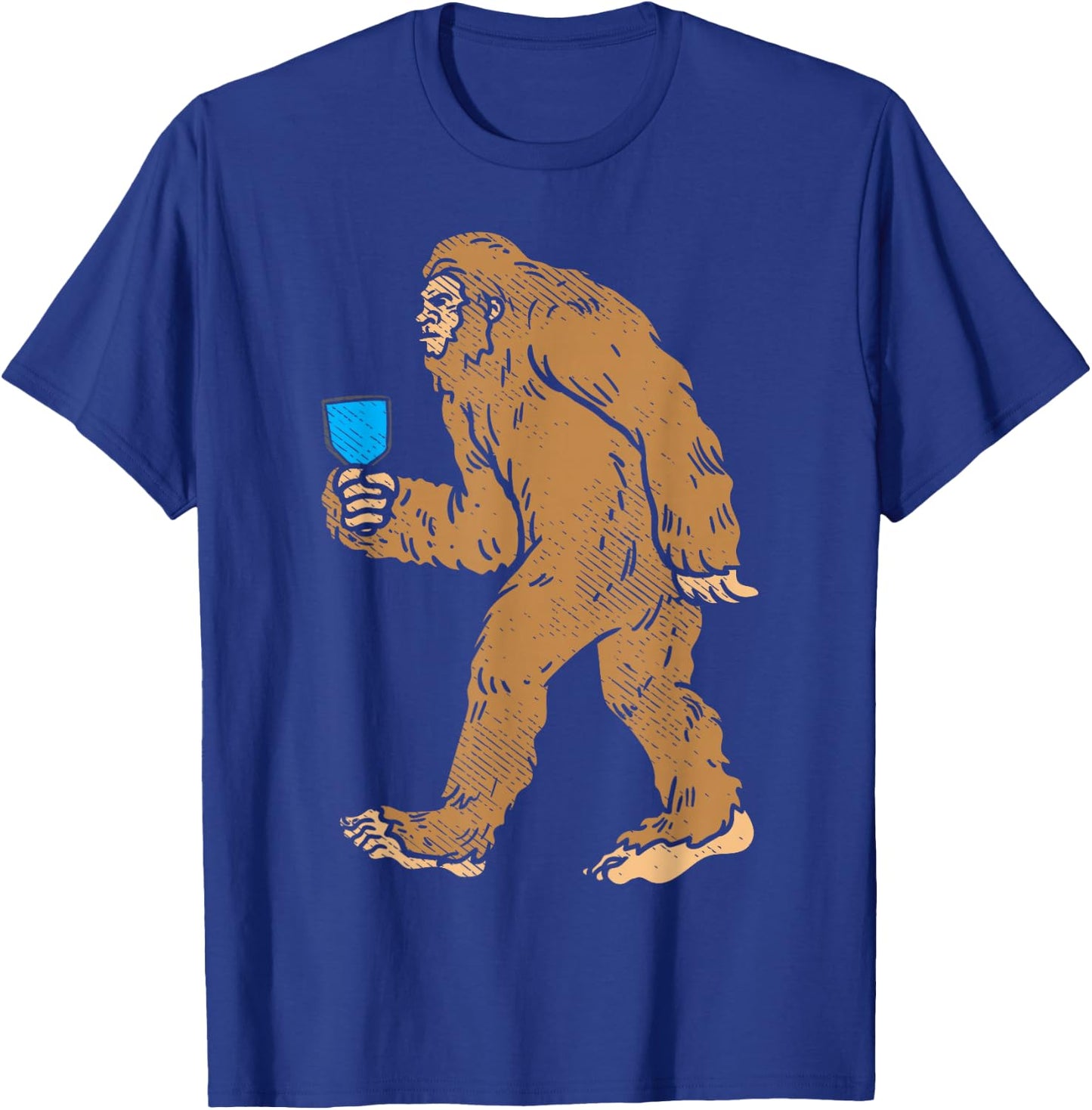 Bigfoot Sasquatch Pickleball Paddle Pickle Ball Player Gift T-Shirt - T-Shirt | Royal