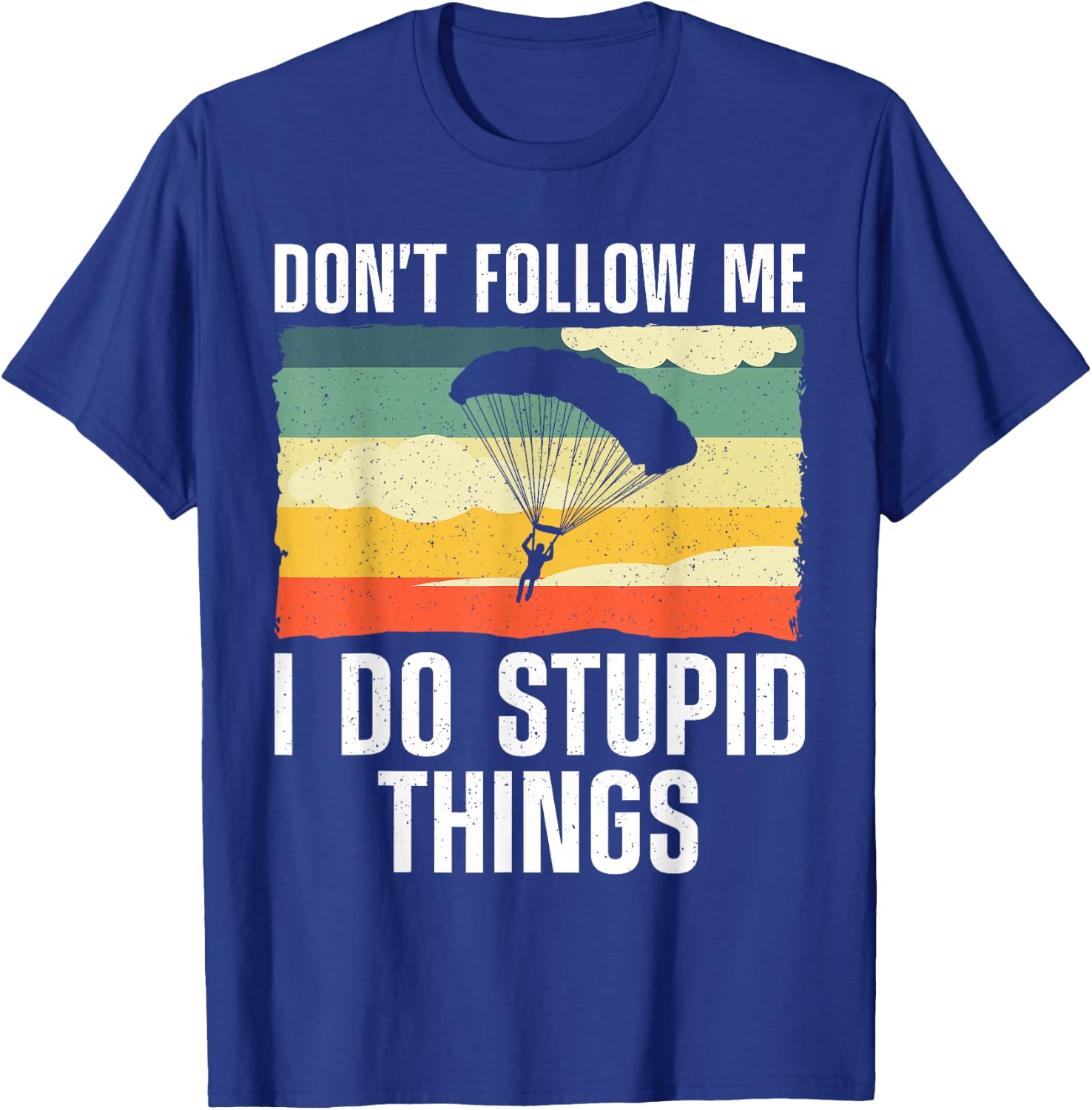Funny Skydiving Art Women Parachute Indoor Skydiver T-Shirt - T-Shirt | Royal