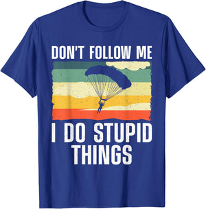 Funny Skydiving Art Women Parachute Indoor Skydiver T-Shirt - T-Shirt | Royal