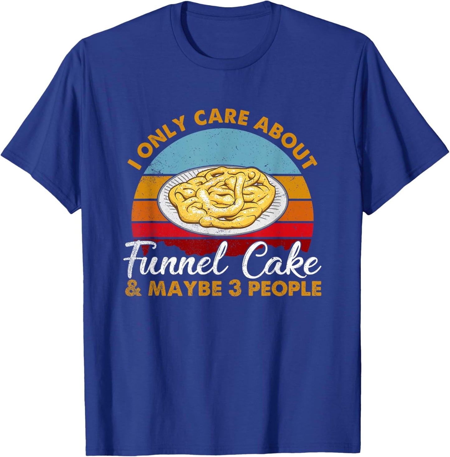 Retro Style Sunset Funnel Cake T-Shirt - T-Shirt | Royal