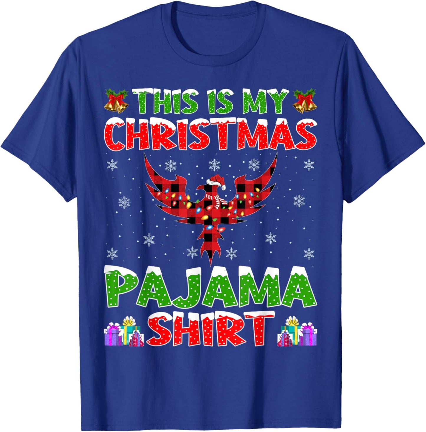 Phoenix Lover Xmas Gift Matching Phoenix Bird Christmas T-Shirt - T-Shirt | Royal