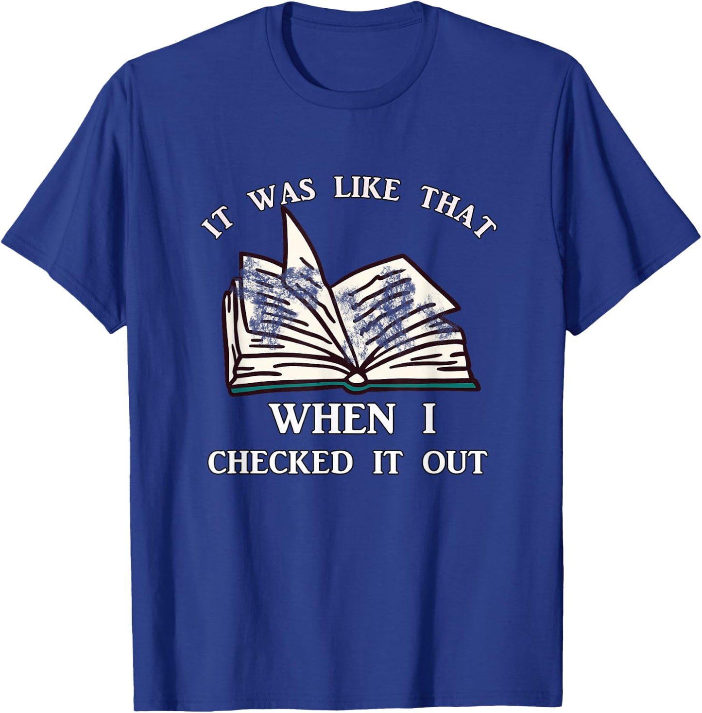 School Library Funny For Librarian T-Shirt - T-Shirt | Royal