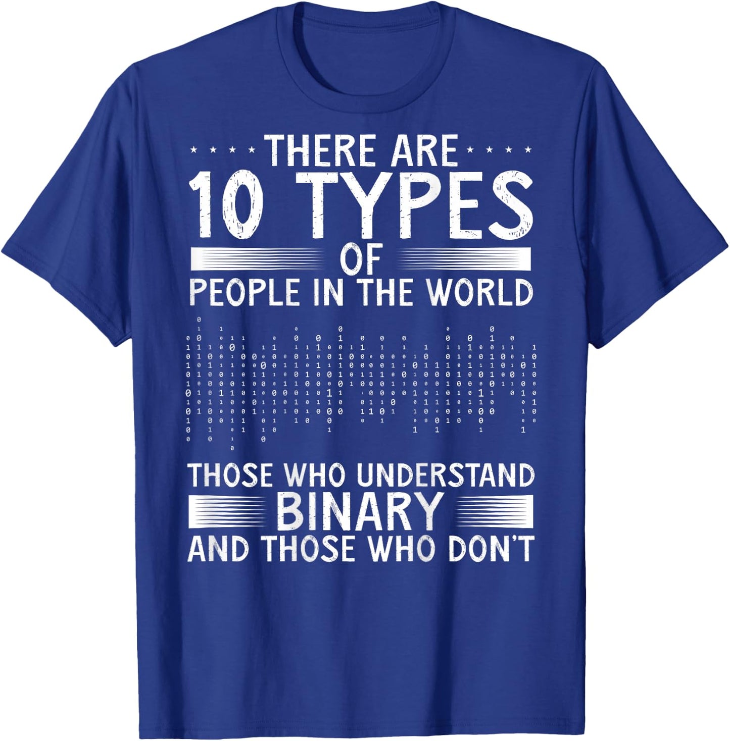 There Are 10 Types Of People In The World Those Who | Coding T-Shirt - T-Shirt | Royal