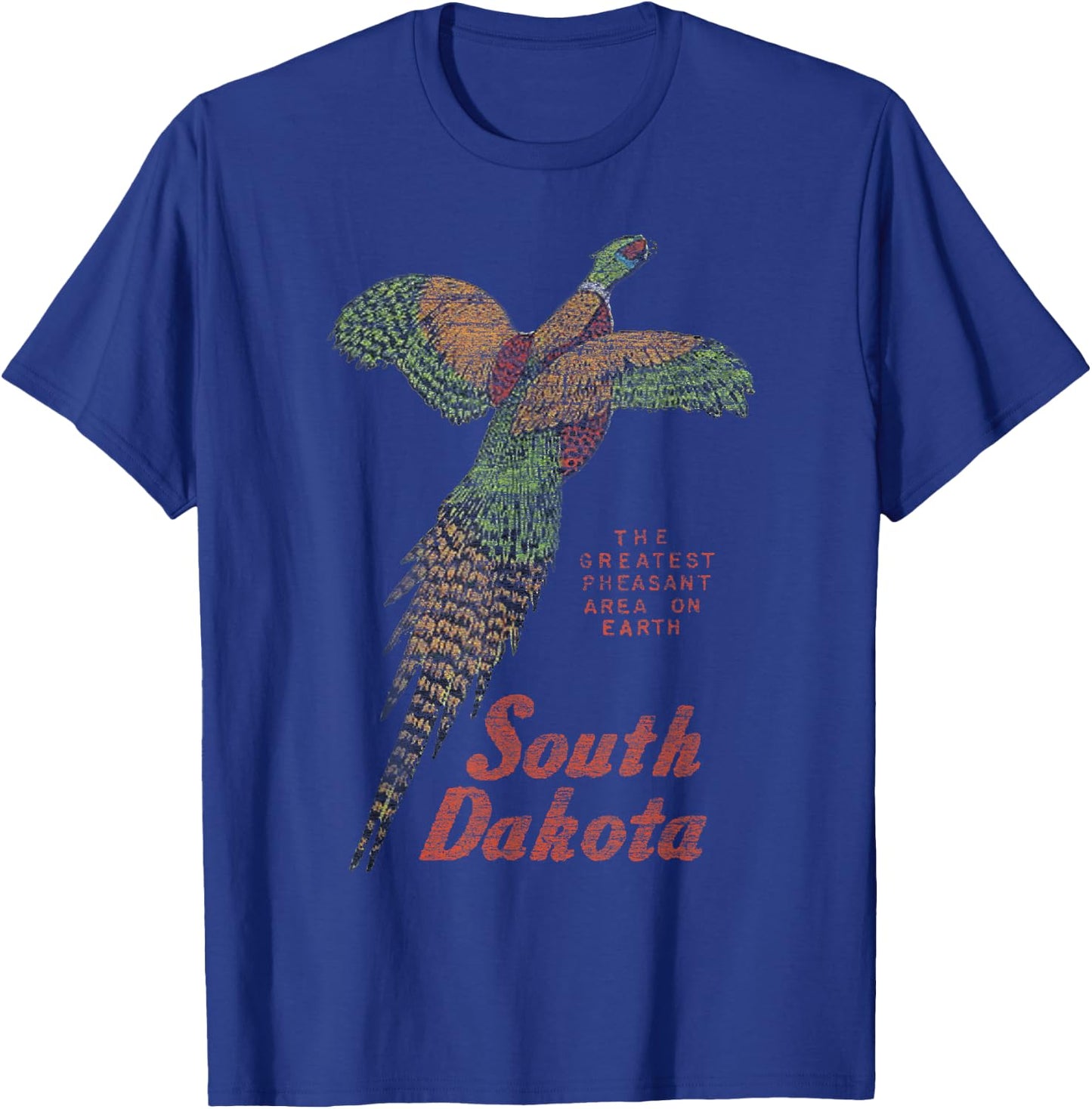 Vintage South Dakota Pheasant T-Shirt - T-Shirt | Royal