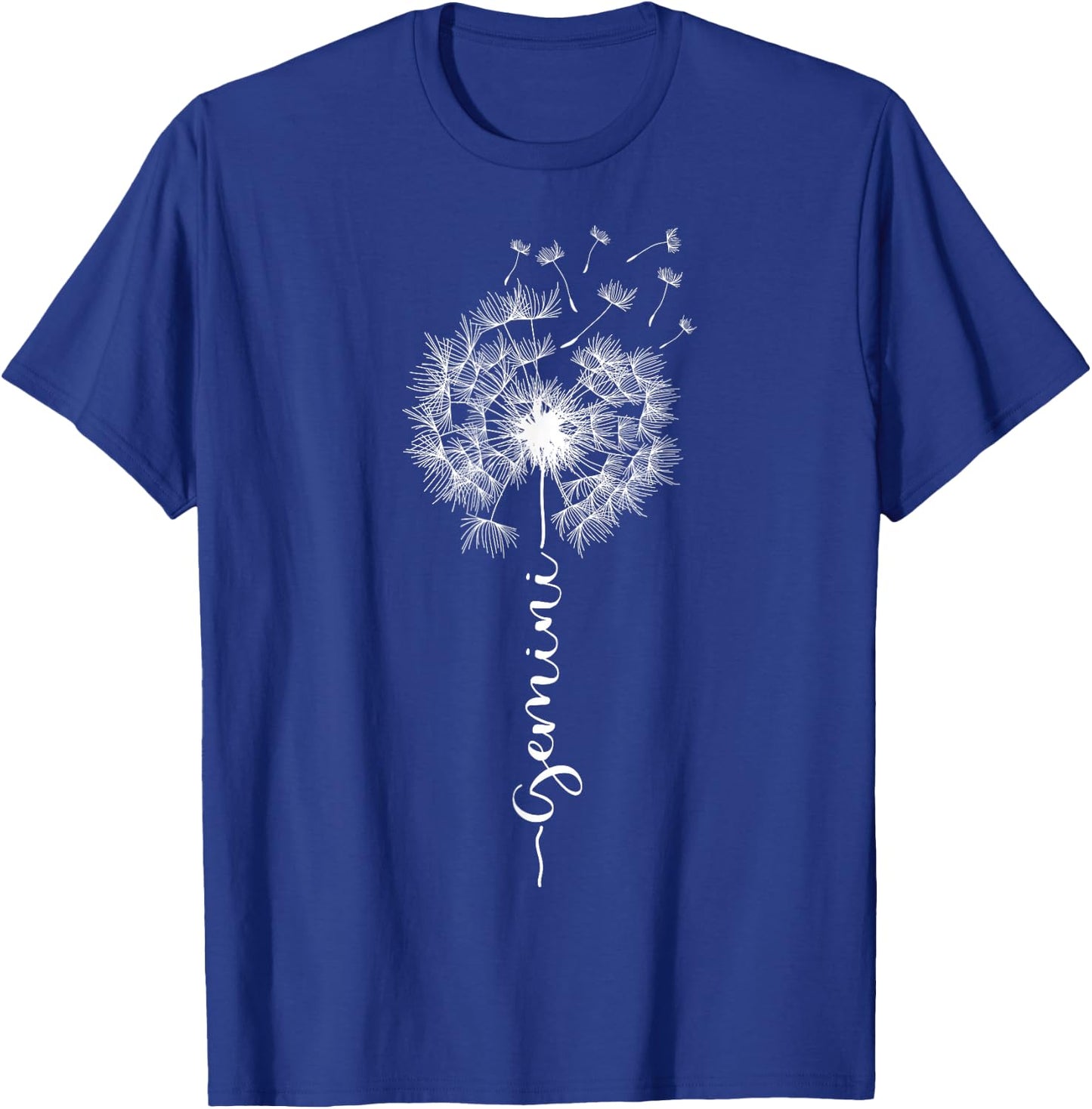 Zodiac Sign Gemini Dandelion Gemini Astrology Horoscope T-Shirt - T-Shirt | Royal