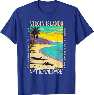 Virgin Islands National Park Distressed Vintage T-Shirt - T-Shirt | Royal