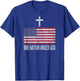 One Nation Under God Usa Flag United States Banner T-Shirt - T-Shirt | Royal