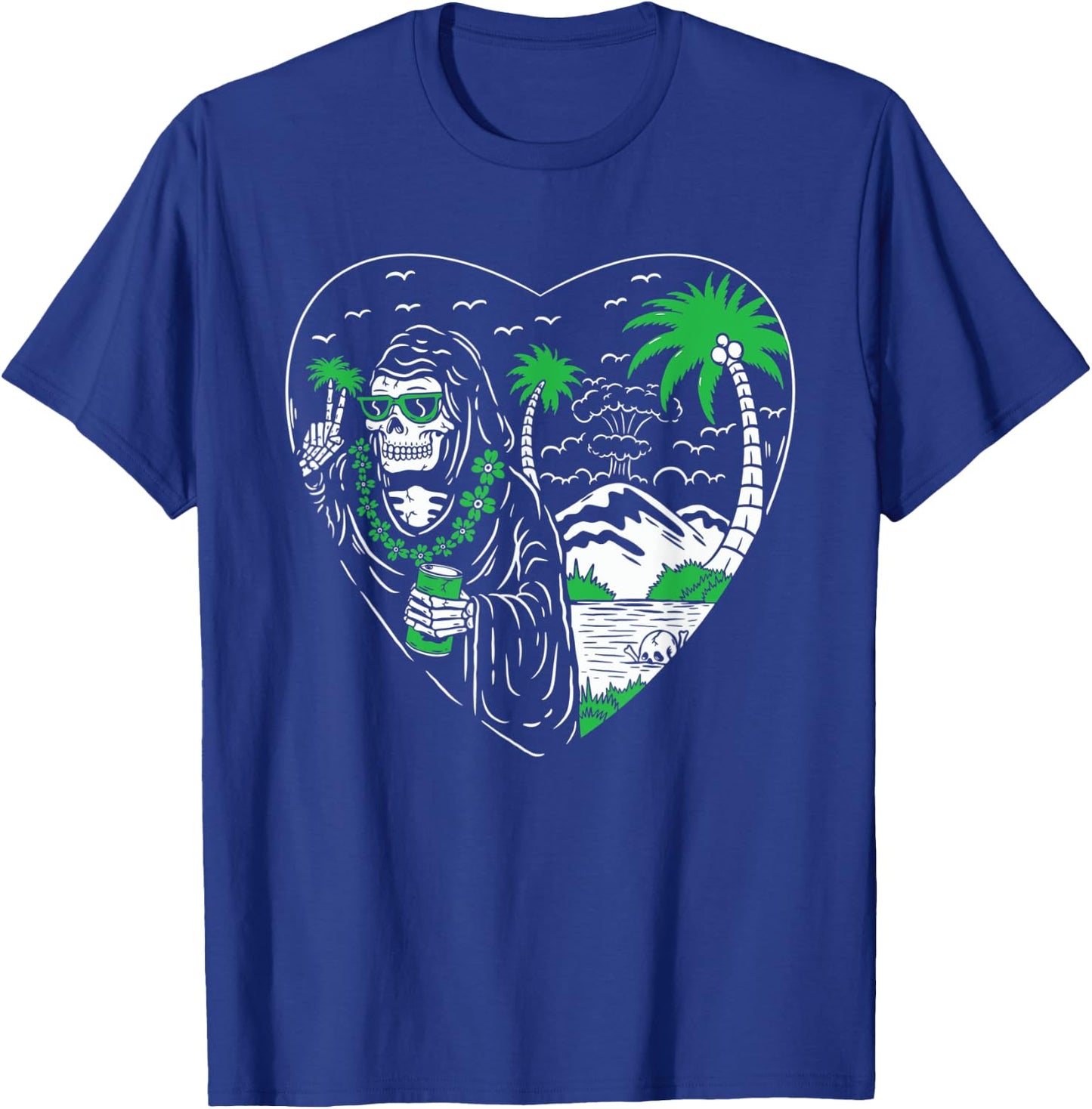 Grim Reaper American Traditional Tattoo Ink Old School Flash T-Shirt - T-Shirt | Royal