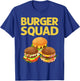 Cool Hamburger Art Men Women Cheeseburger Fast Food Burger T-Shirt - T-Shirt | Royal