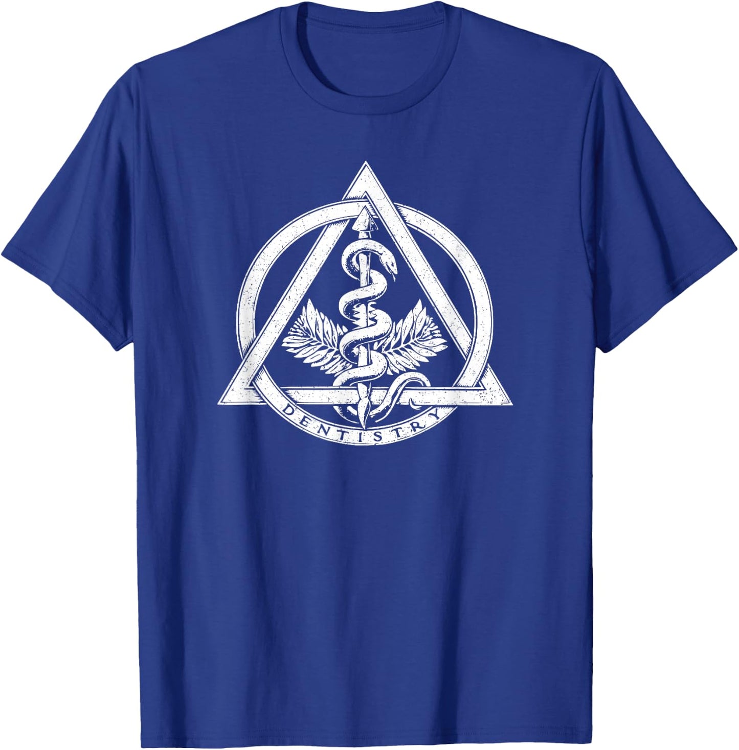 Dentistry Symbol Dental Logo Dentist Rod of Asclepius T-Shirt - T-Shirt | Royal