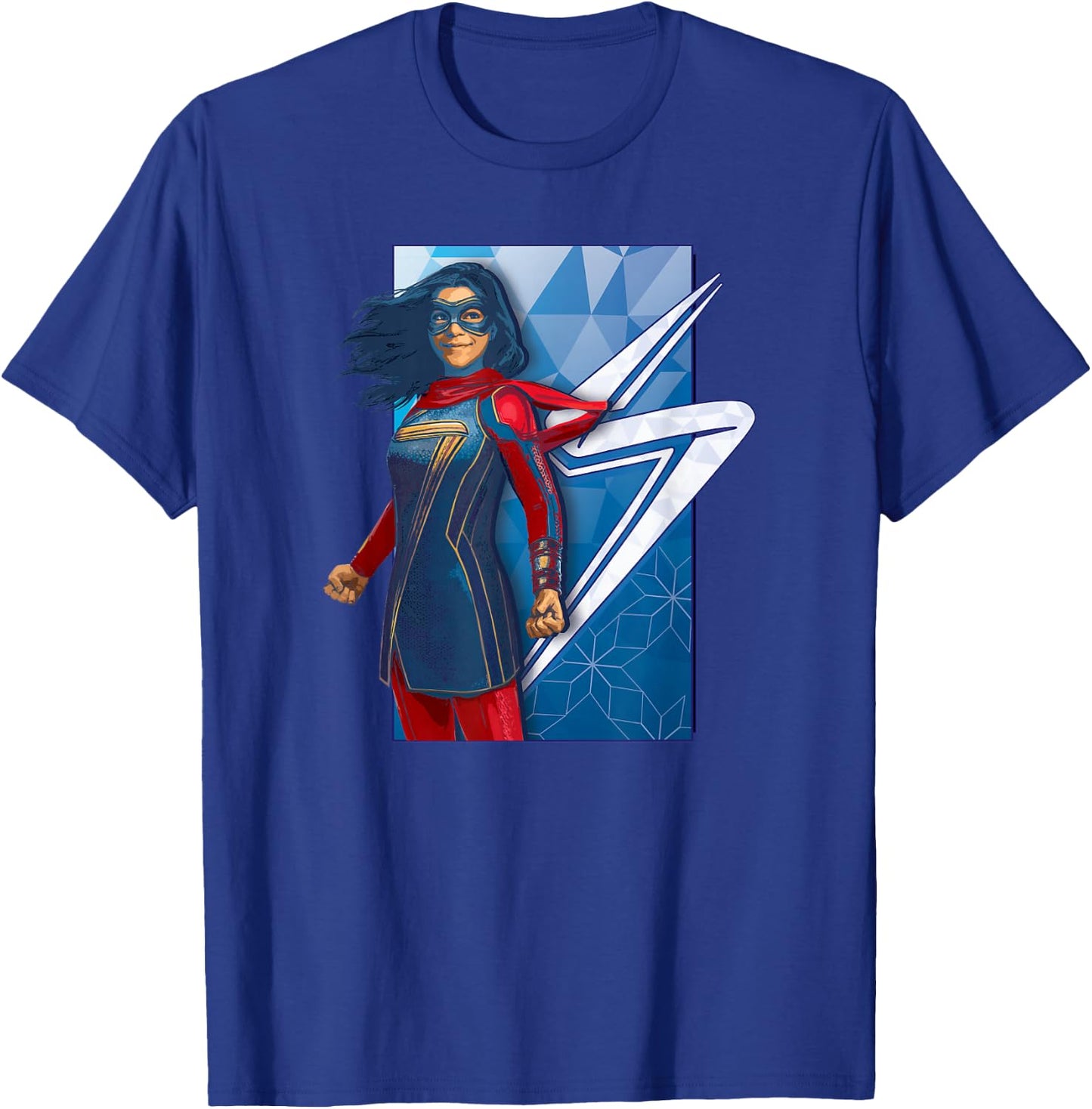 Marvel Ms. Marvel Kamala Hero Poster T-Shirt - T-Shirt | Royal