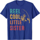 Reel Cool Little Sister Funny Matching Family Fishing T-Shirt - T-Shirt | Royal