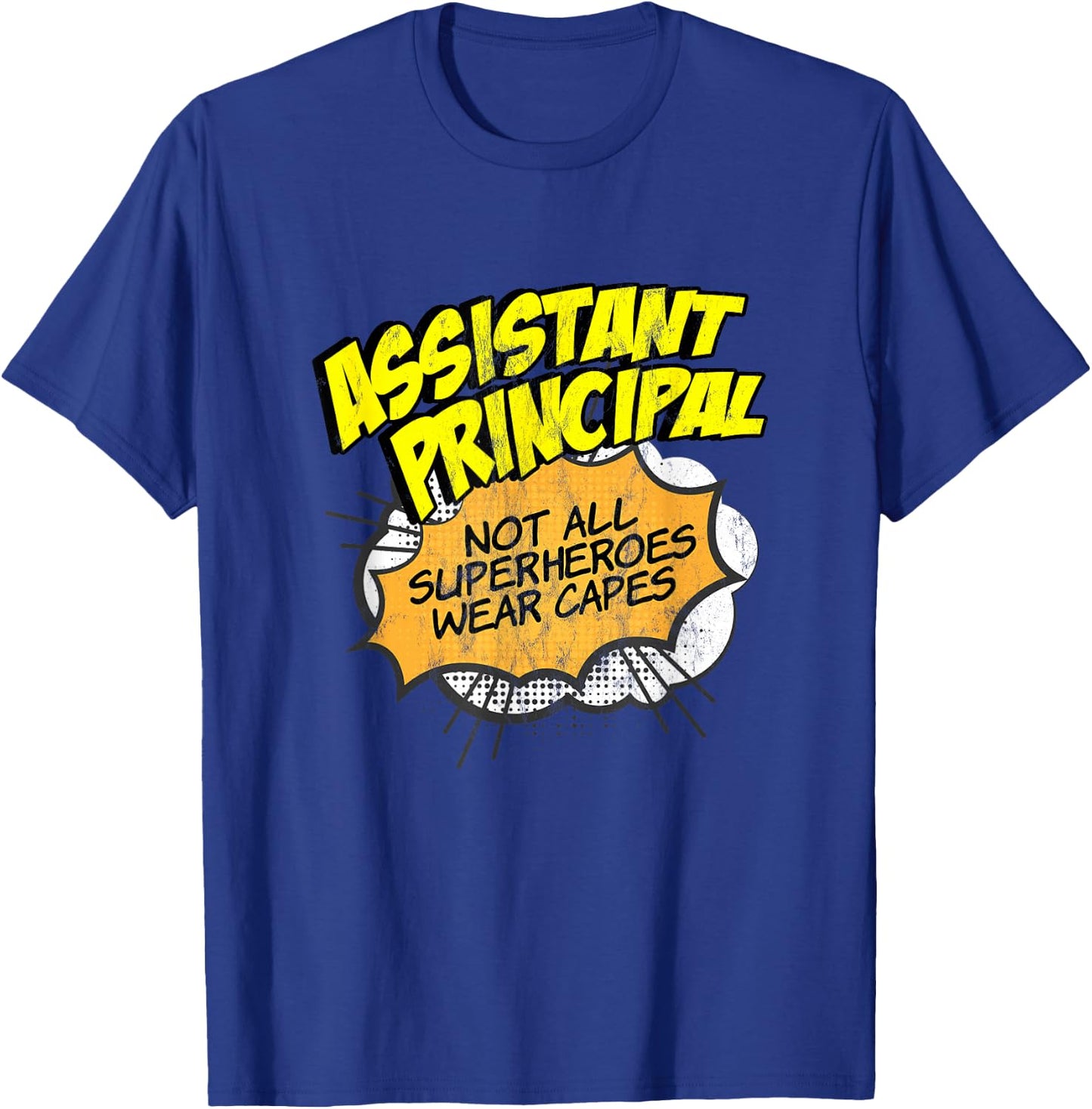 Assistant Principal Superhero Funny Comic Gifts Small T-Shirt - T-Shirt | Royal