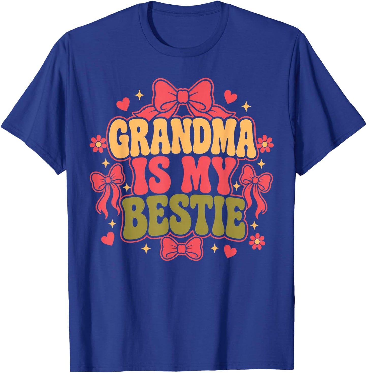 My Grandma is My Bestie Grandchild Matching Girls T-Shirt - T-Shirt | Royal