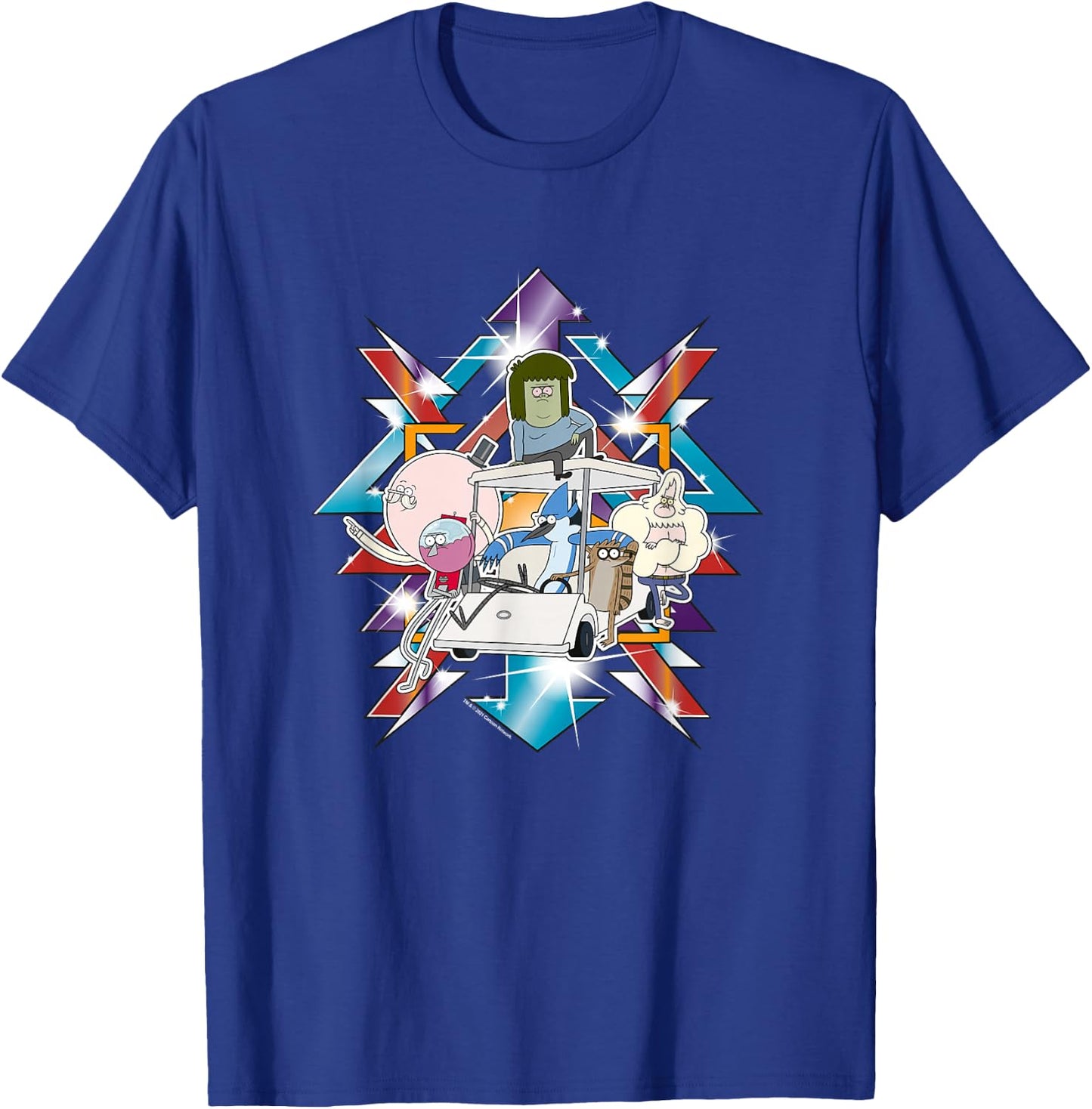 Regular Show Metallic Group Art T-Shirt - T-Shirt | Royal