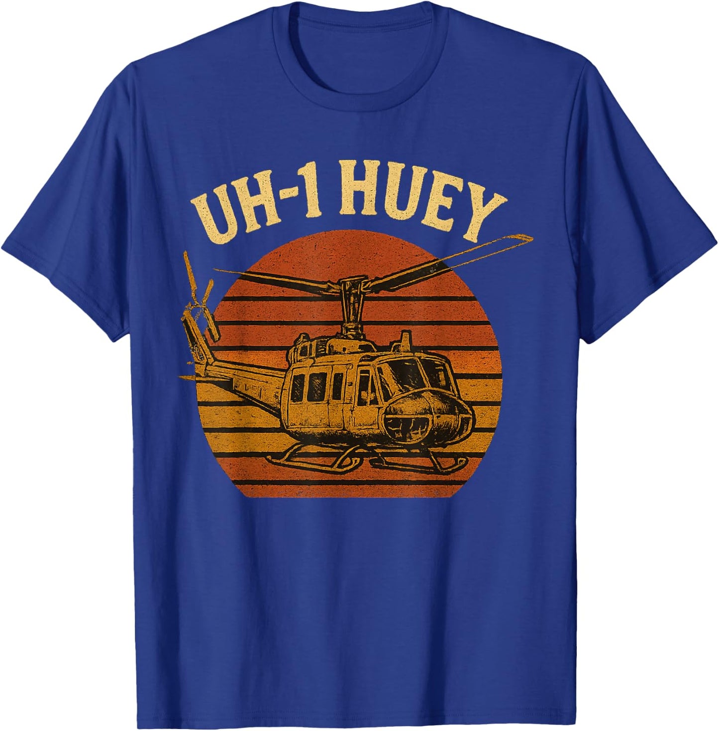 UH 1 Huey Vietnam Chopper T-Shirt - T-Shirt | Royal